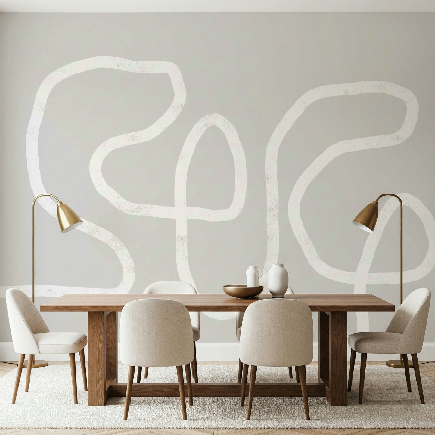 Simple Curves Wall Mural