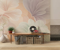 Durable Vintage Botanical Mural for an office wall.