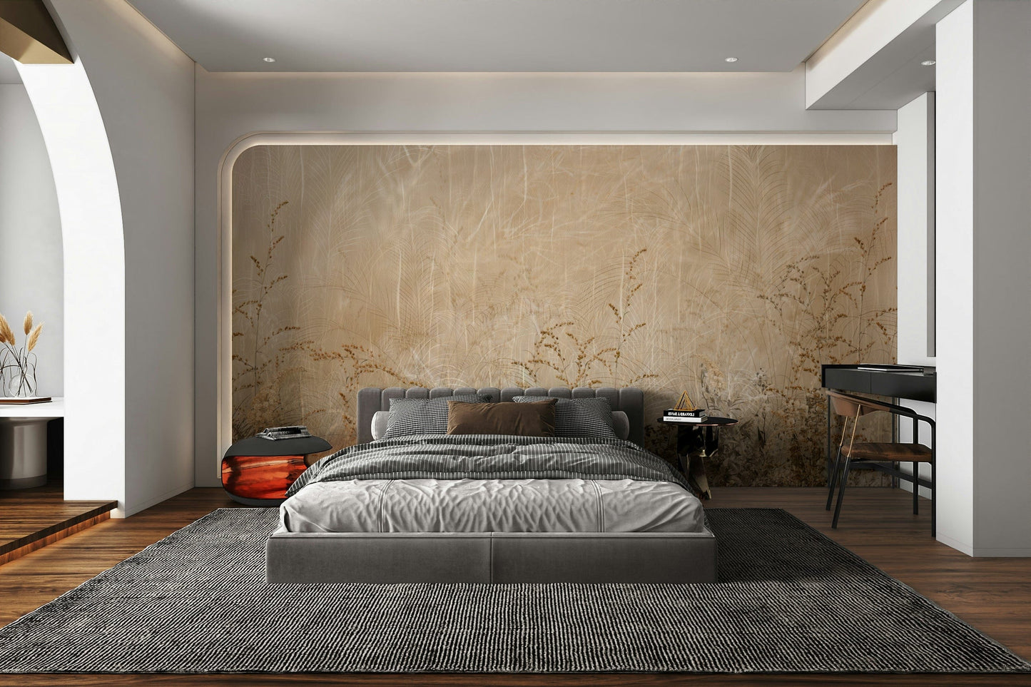 The composition is a wide, landscape view of the blooms.

