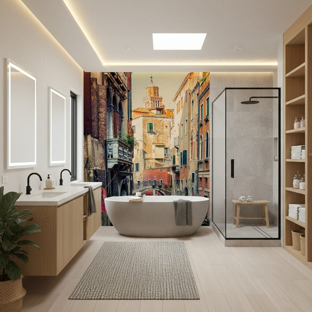 European cityscape Canal View, Venice wall covering