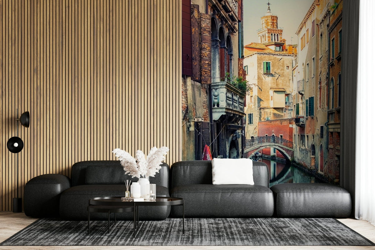 Canal View, Venice wallpaper for walls Italian street