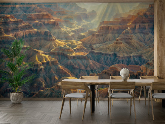 The design has a layered, artistic look with a sense of texture.

