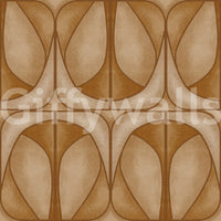 Sophisticated Softy Dèco Geometries Warm Caramel wall mural sleek geometric art.