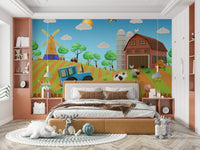 The colors are bright and vibrant, with a lively, festive palette.

