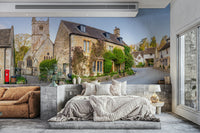 A close-up of the delicate buildings and road.

