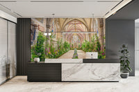 A seamless pattern for a living room or study.

