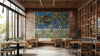 Celestial Botanical Vista Painting Wall Mural

