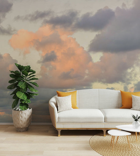 Galaxy-inspired mural wallpaper

