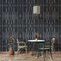 Peel-and-stick Charcoal Symmetry wallpaper for walls


