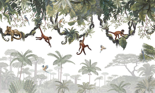 Freche Mausmälde mit hängenden Monkeys Wallpaper