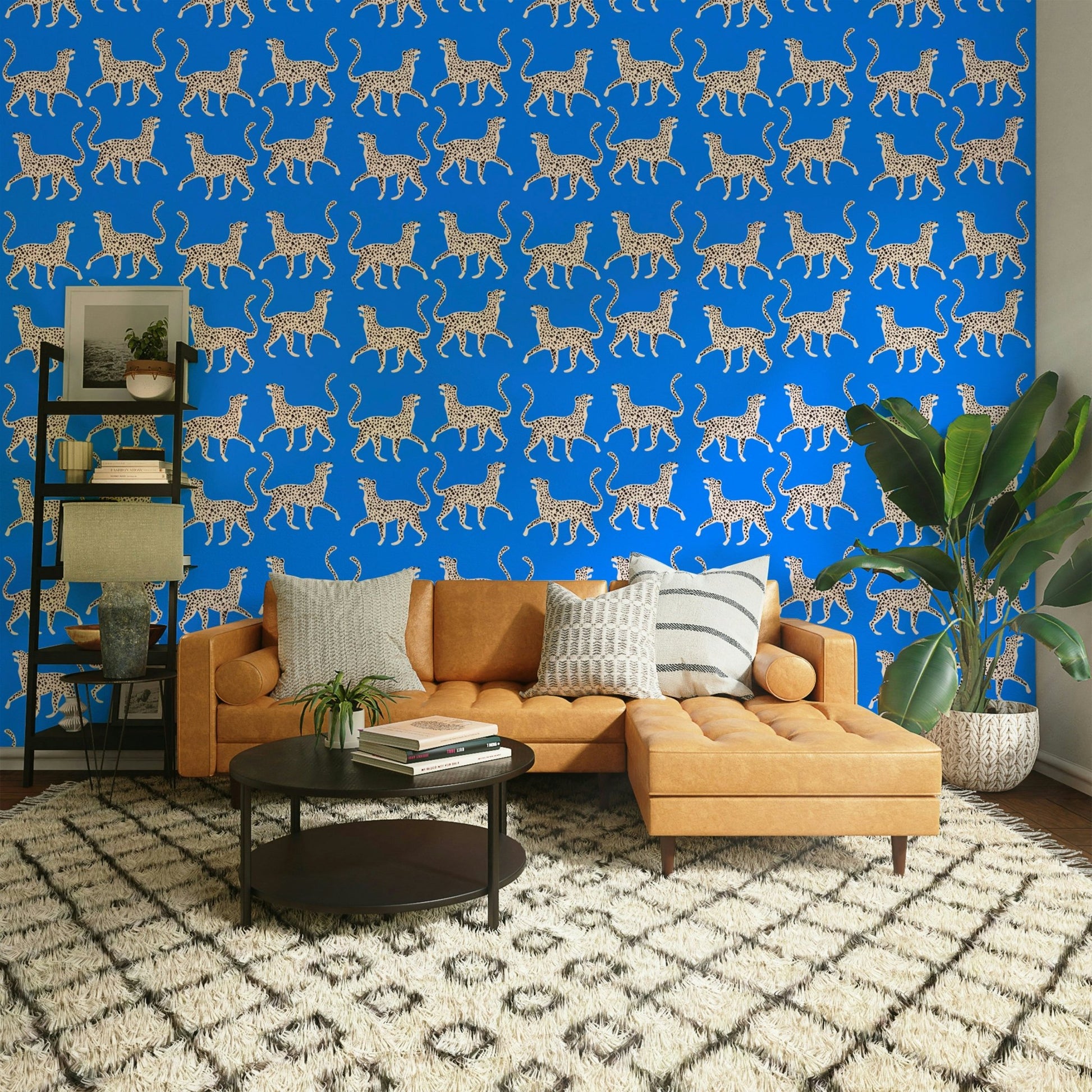 Stylish Cheetah Chic wallpaper in neutral tones

