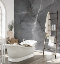 Modern dark marble-pattern wall mural for bathroom
