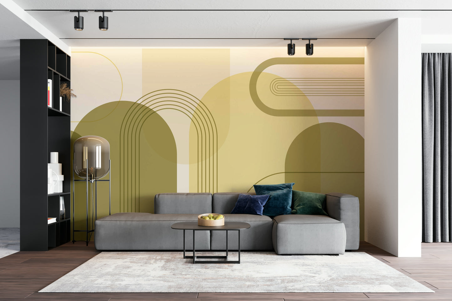 Modern vintage wall wallpaper design

