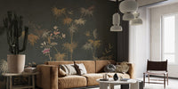 Stylish Chinoiserie Bamboo Grove Wallpaper mural