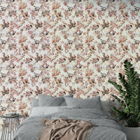 Soft watercolor chinoiserie flowers for walls

