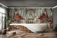 Grand cathedral or historic church interior.

