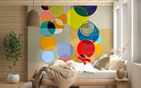 Chromatic Circles Wall Mural