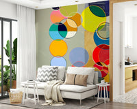 Chromatic Circles Wall Mural