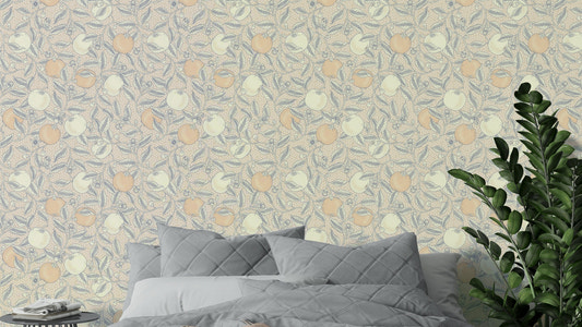 Zitrusfrüchte in neutraler Botanica Wallpaper⁠