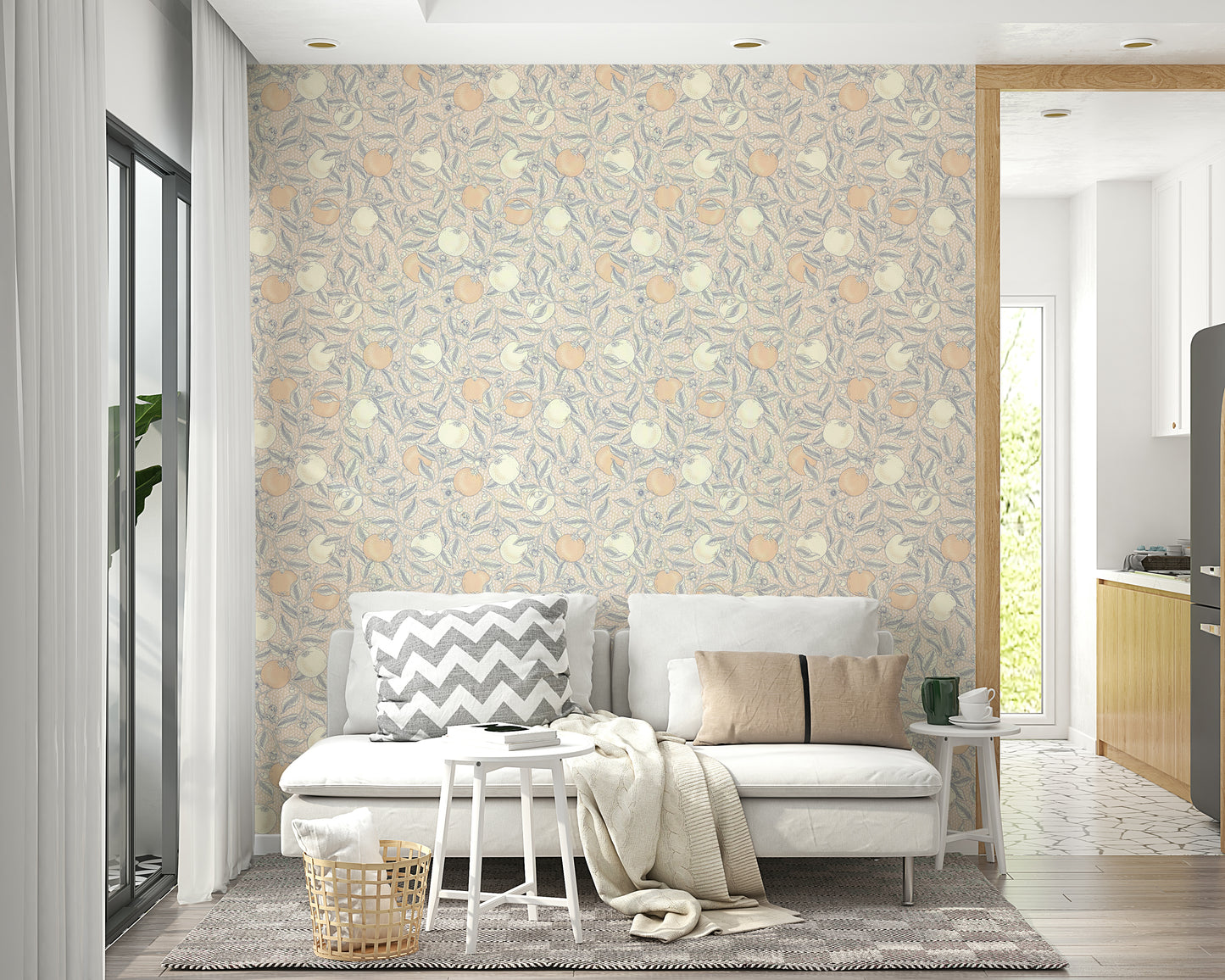 Citrus Squeeze in Neutral Botanica Wallpaper⁠