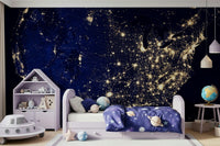 City Lights USA Wall Mural