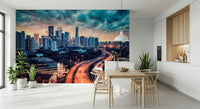 Cityscape Dawn Wall Mural