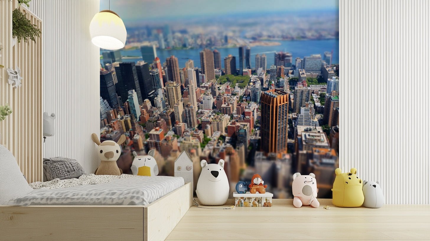 The scene has a dreamy or hazy quality.
