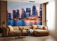 Cityscape Reflection Wall Mural
