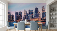 Cityscape Reflection Wall Mural