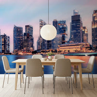 Cityscape Reflection Wall Mural