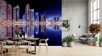 Cityscape Reflections Wall Mural