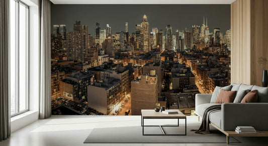 Cityscape Twilight Wall Mural