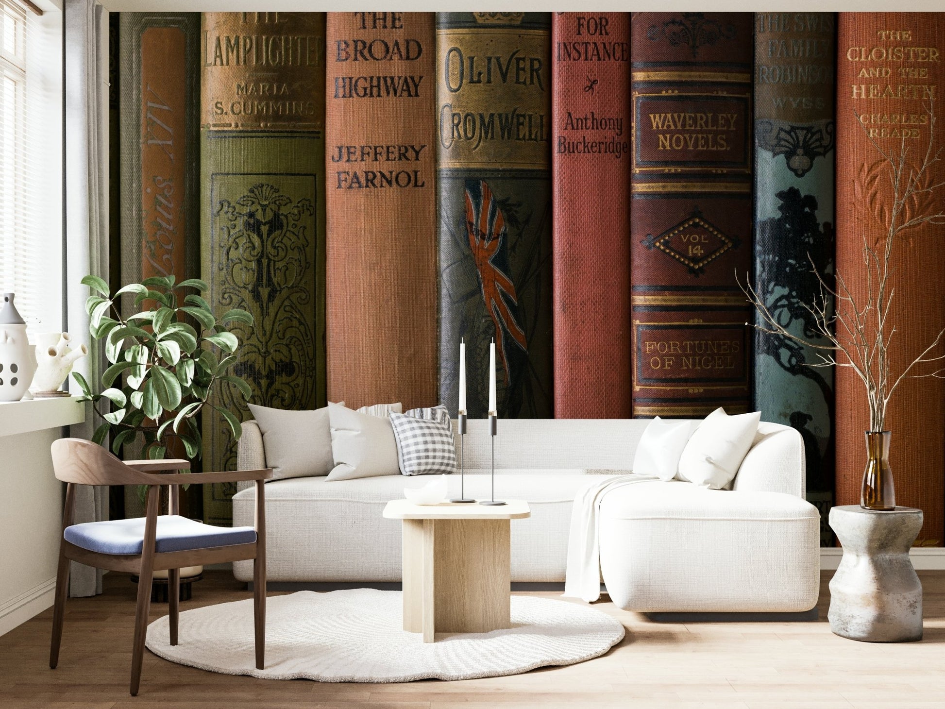 Mural wallpaper bringing literary charm to your walls

