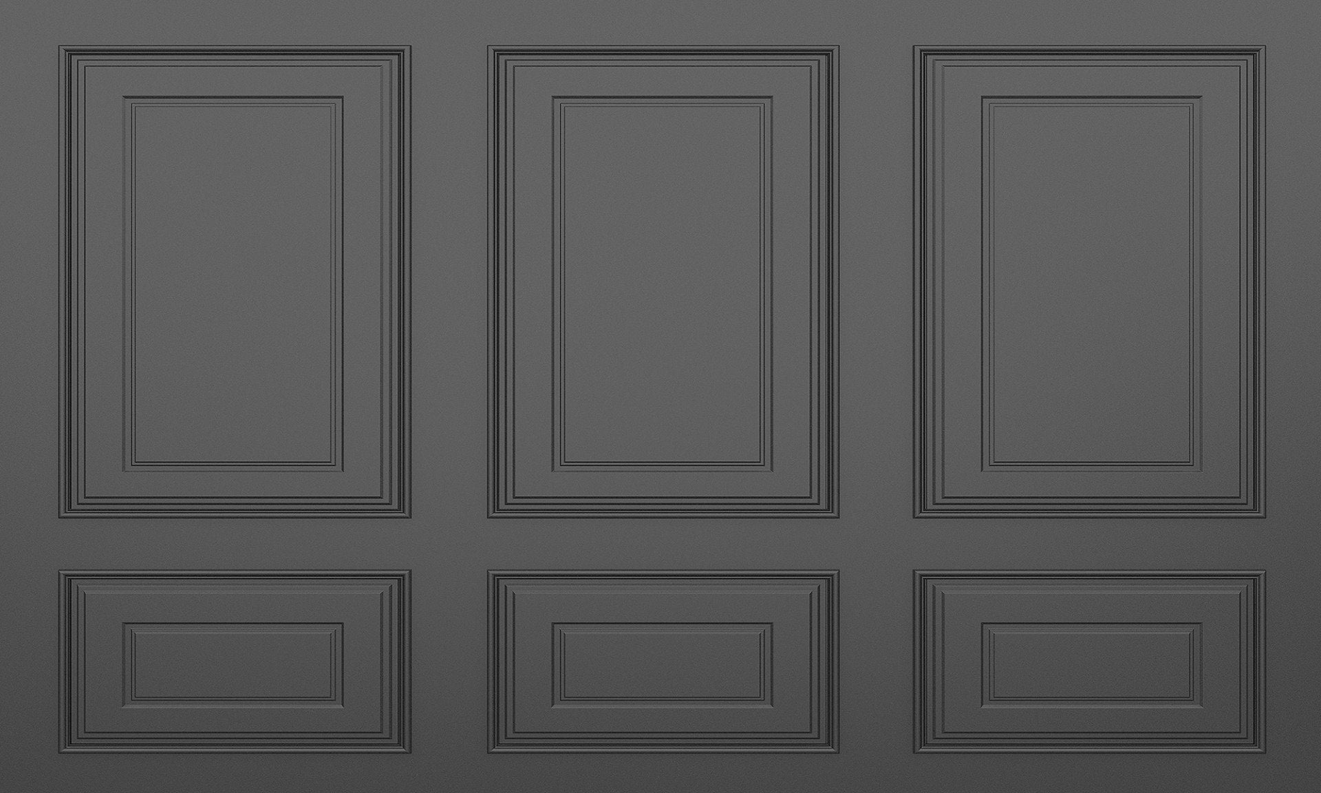 クラシックな黒い木製パネルの壁紙壁画 in your room — zoomed