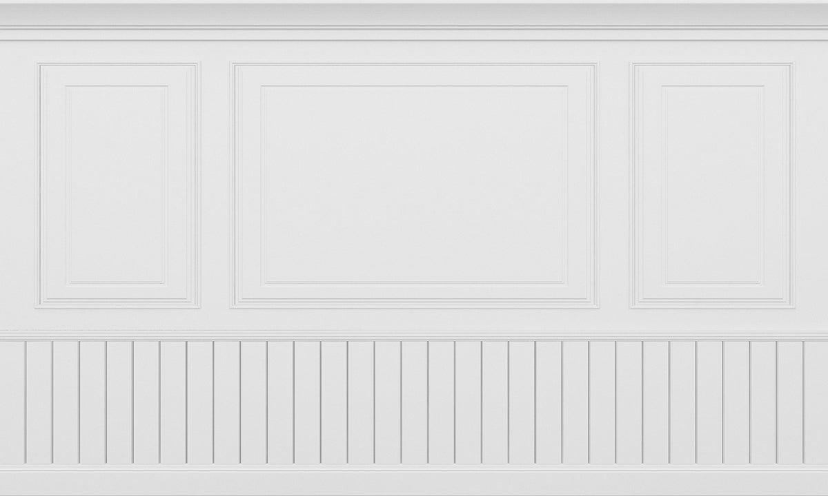 Panneaux en bois blanc papier peint mural