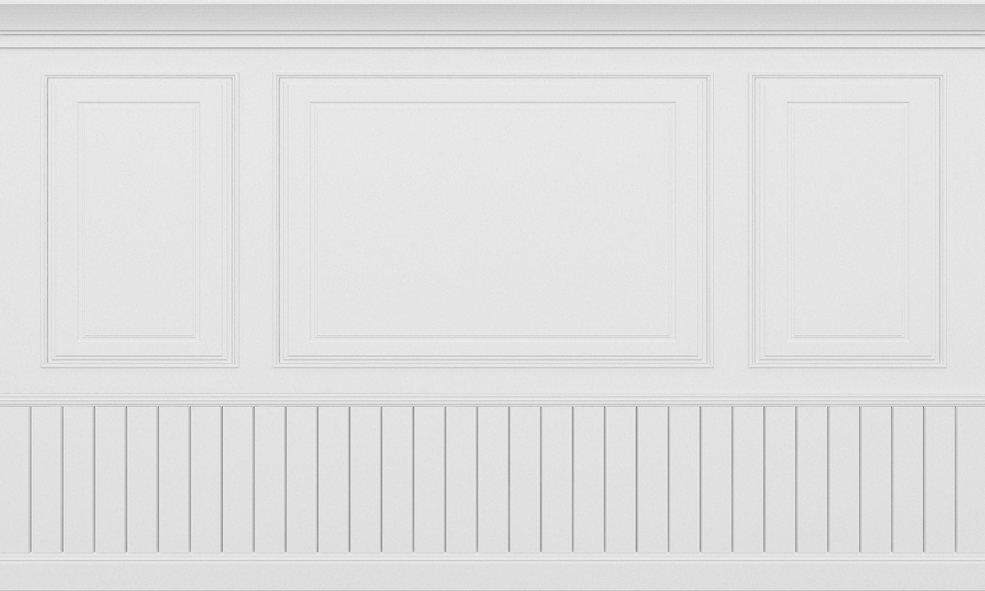 Panneaux en bois blanc papier peint mural in your room — zoomed