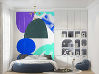 Sky Clouds Wall Mural – Minimalist mural with soft clouds drifting across a serene sky.