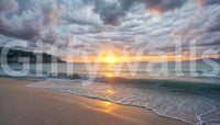 Coastal Dawn Serenity Wall Mural