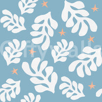 The mural acts as a beautiful and calming focal point.

