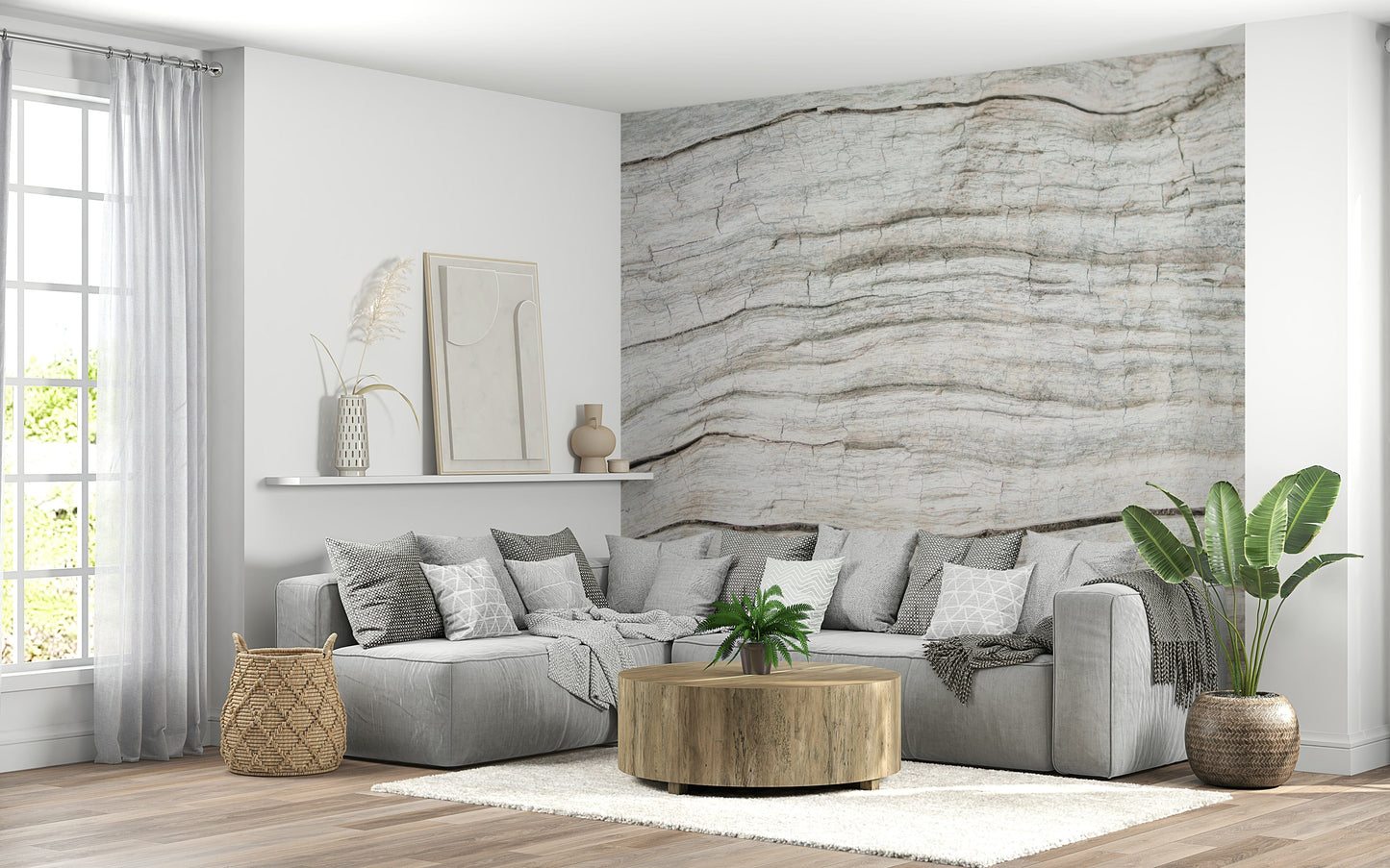 Driftwood Texture Wall Mural -2306171