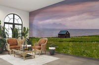 Coastal meadow mural adding calmness and natural beauty to your space

