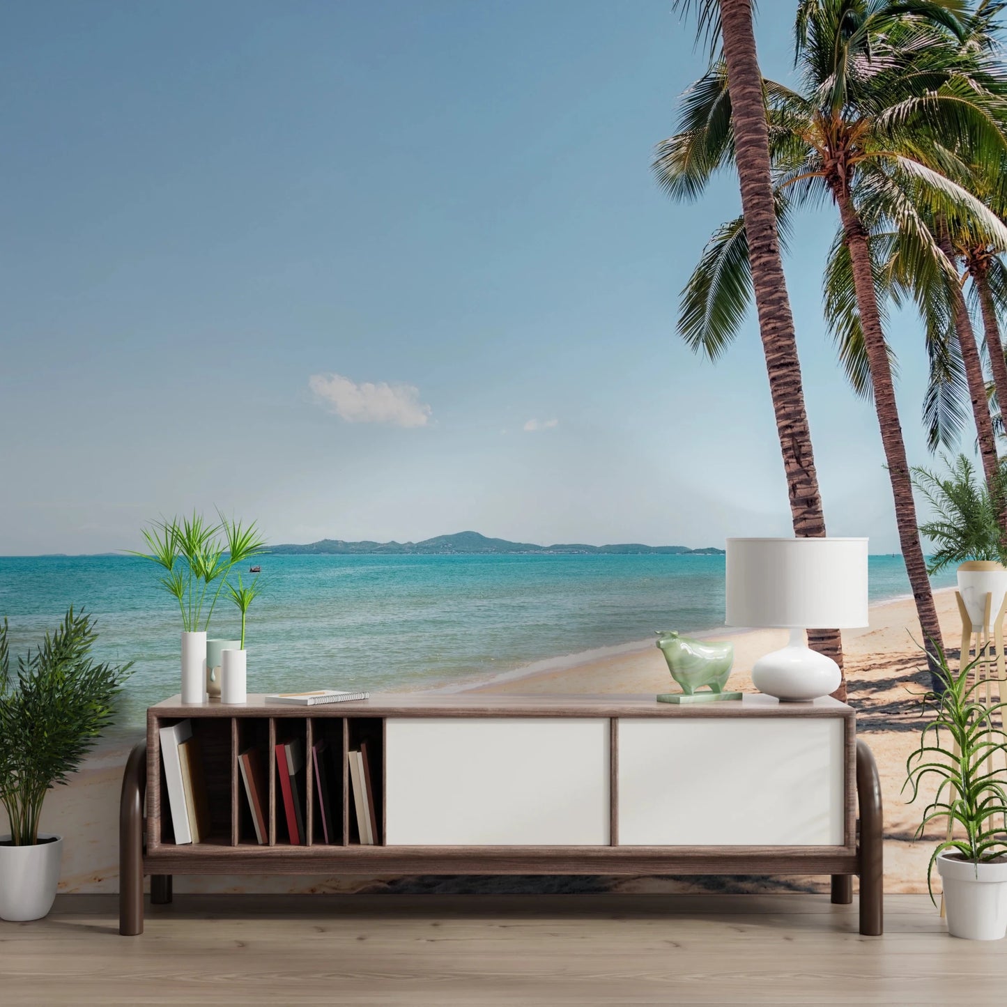 Coastal Palm Serenity Wall Mural