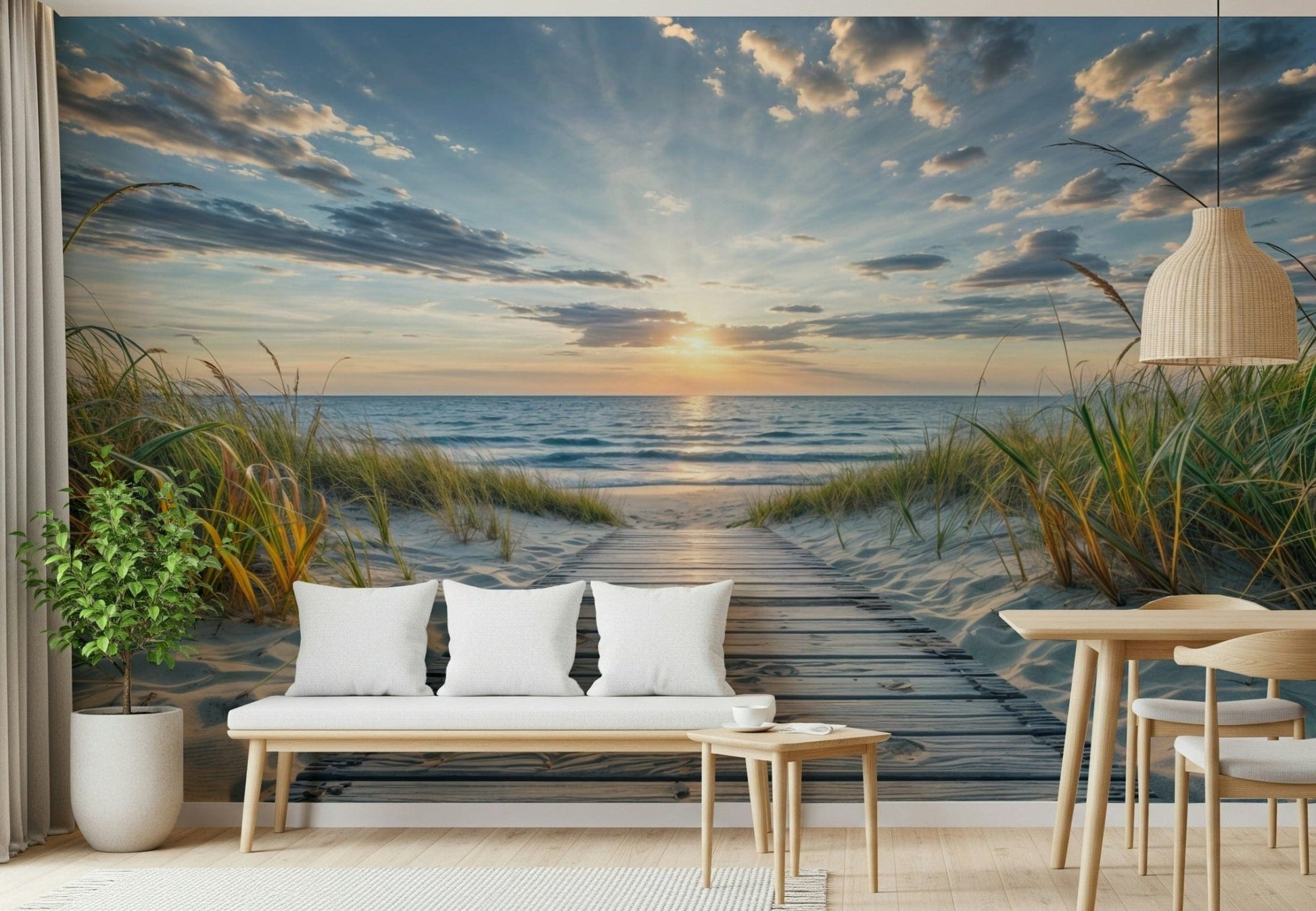 Coastal Path Serenity Wall Mural