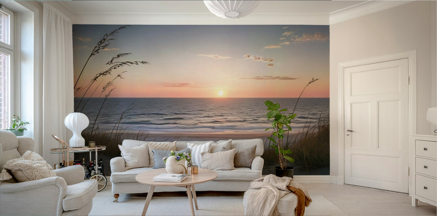 Seaside trail mural for wall design

