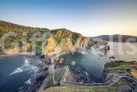 High definition mural Serene Coastline Path walkway