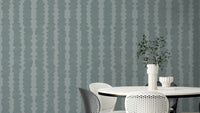 Coastal Pebble Rows wallpaper for beach-inspired decor

