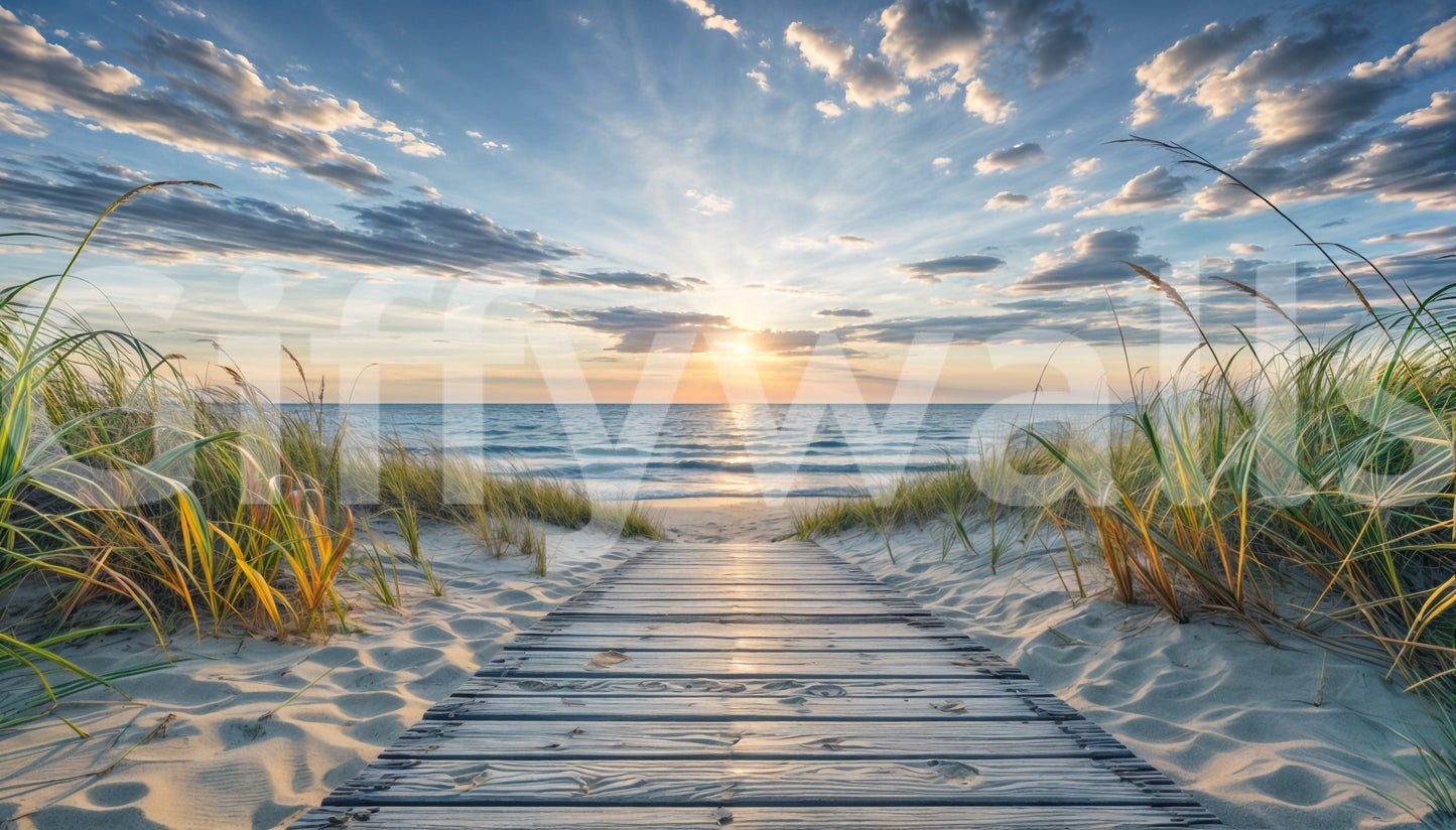 Küstenpfad-Ruhewand-Wandbild