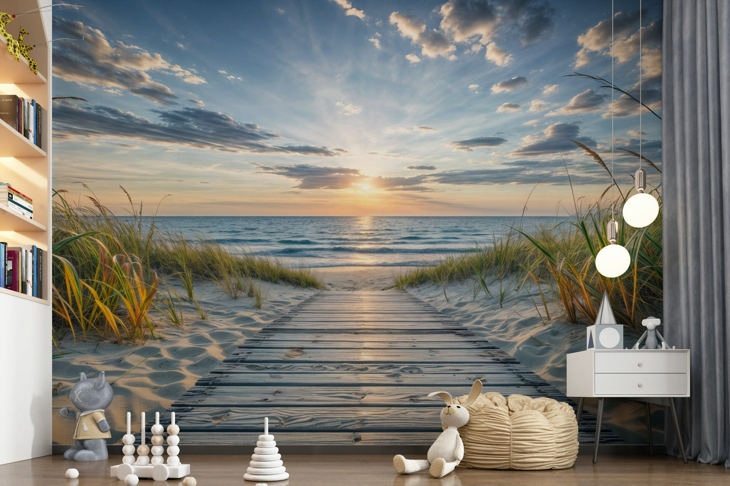 Küstenpfad-Ruhewand-Wandbild