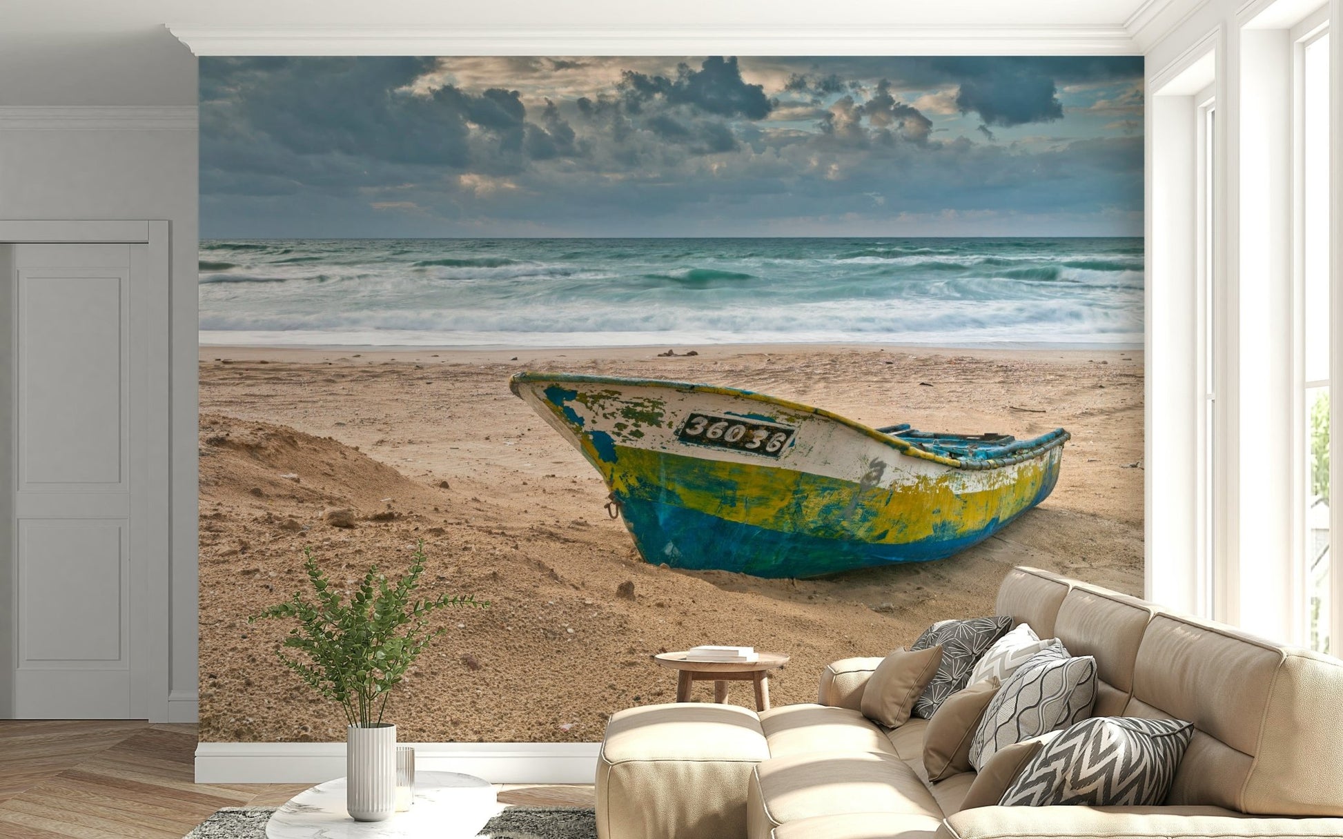 Coastal Solitude Wallpaper Unique marine subject offering a peaceful, rugged view.