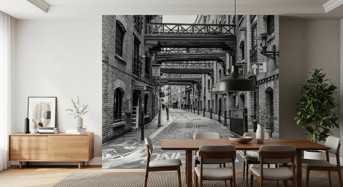 Cobbled Street Wall Mural